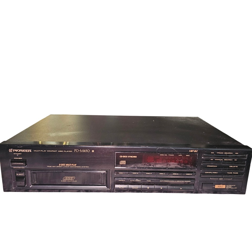 Pioneer PD-M450 6-Disc Multi-Play CD Player 1-Bit DLC Japan No Cartridge/Remote